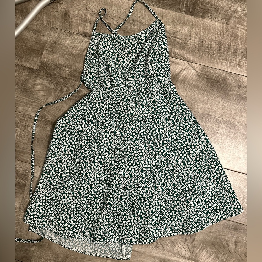 Shein Floral Dress 🤍💚
